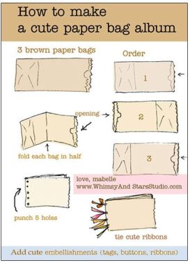 paper bag book tutorial
